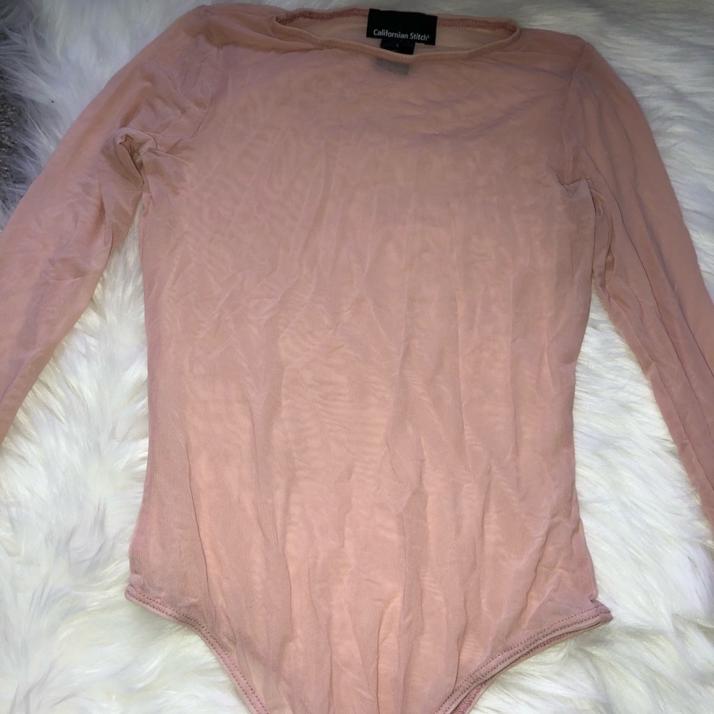 Light pink sheer bodysuit